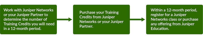 Figure 1: Training Credits ordering and redemption process