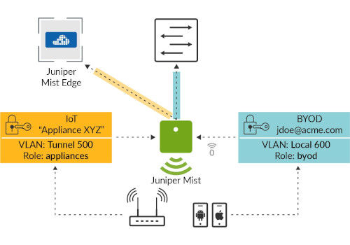 Juniper Mist Edge Diagram with flow chart