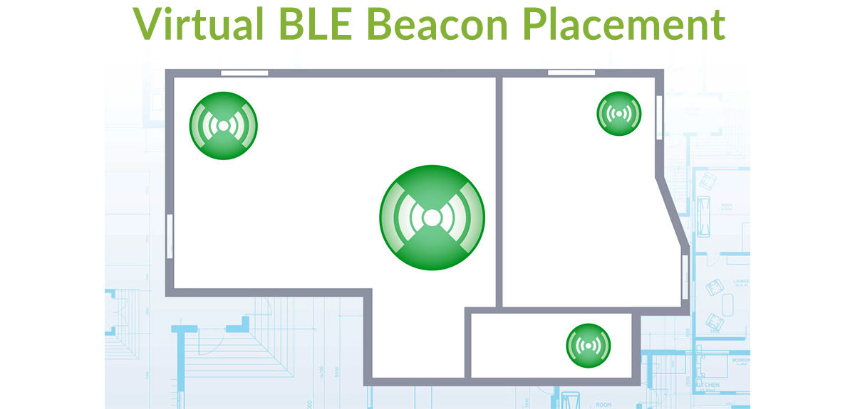 ジュニパー仮想BLEビーコンの配置