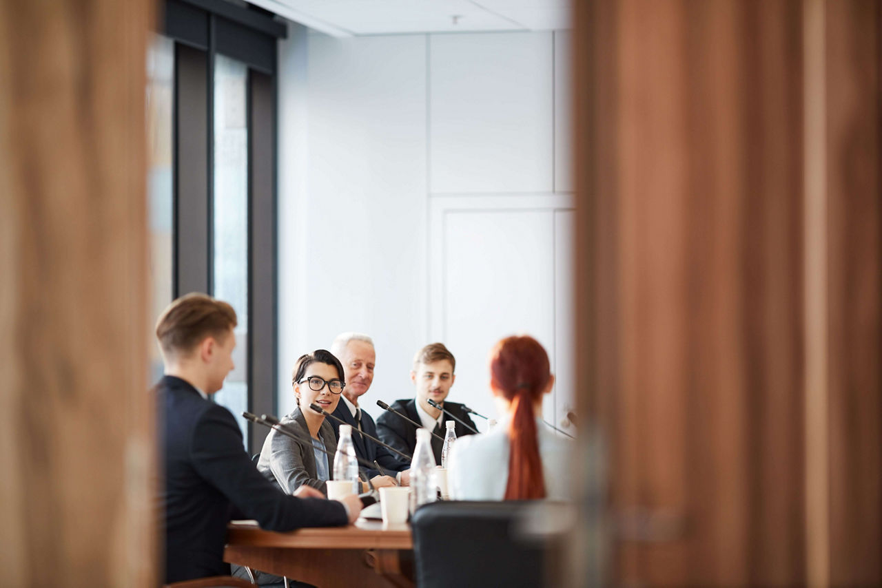 Conference Room Through Doors