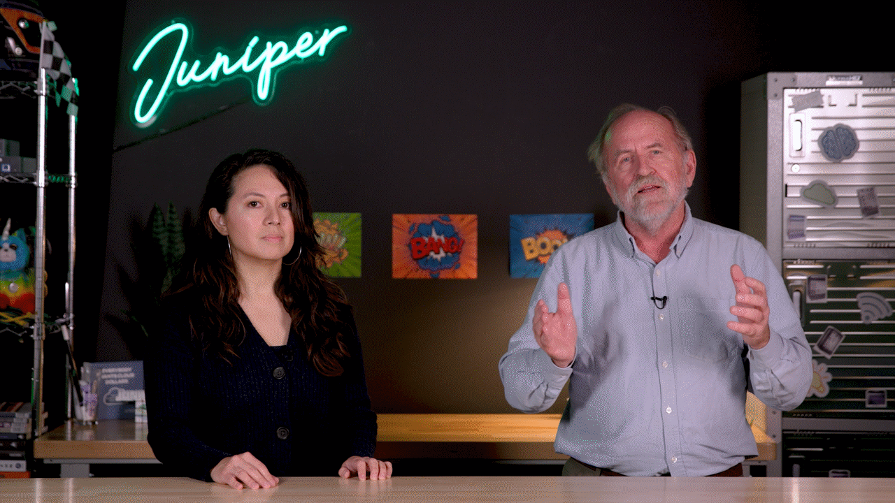 Bob Friday and Jessica Garrison speaking