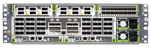 ACXシリーズ7348ルーターの上面ビューなしの正面