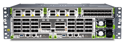 ACXシリーズ7348ルーターの上面ビューが提示された正面