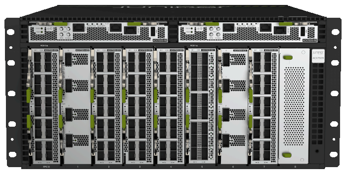 Front with top view of ACX Series 7509 Router