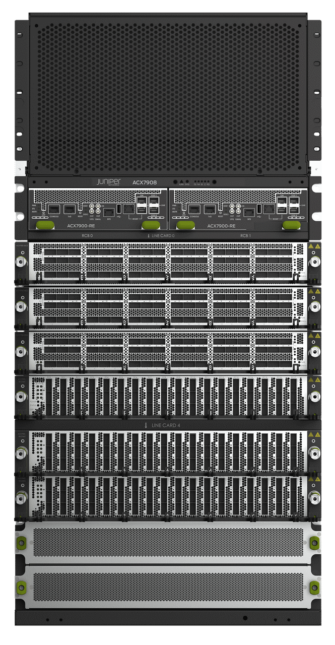 Frente sin vista superior del enrutador 7908 de la serie ACX