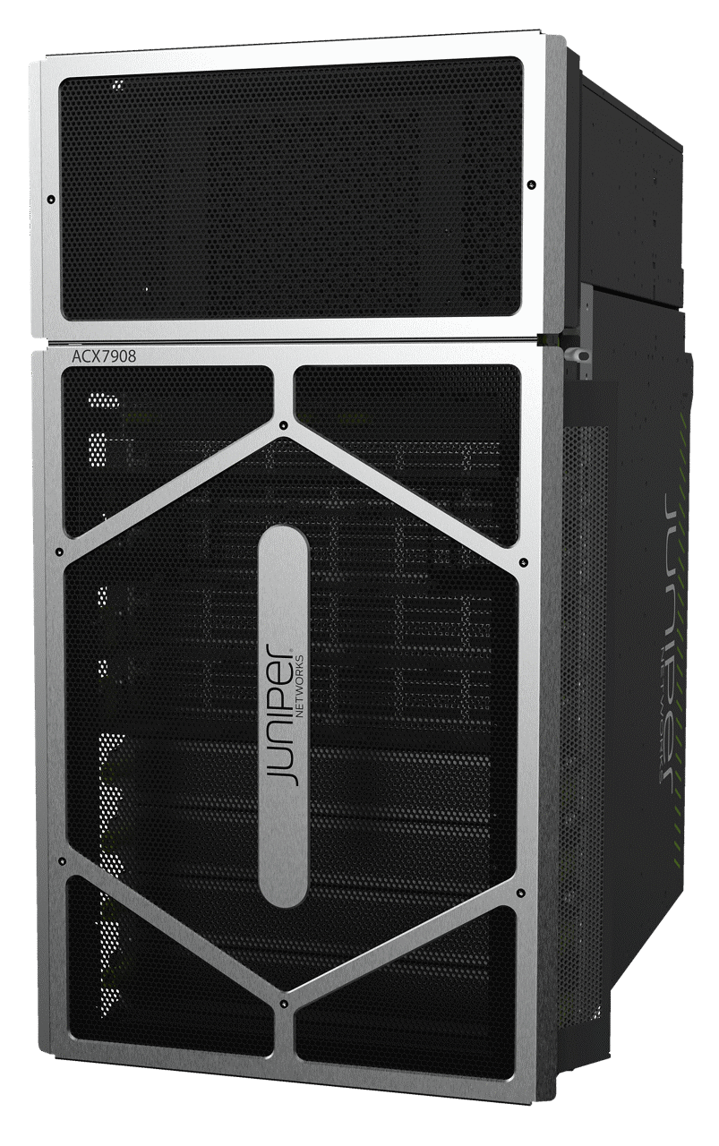 Vista izquierda del cabinete del enrutador 7908 de la serie ACX