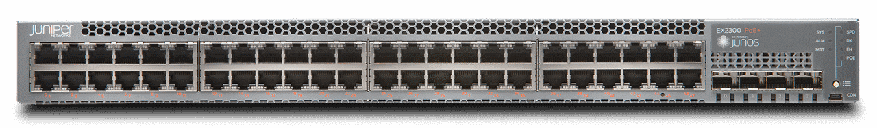 Juniper Networks EX2300-48P Ethernet Switch front view image