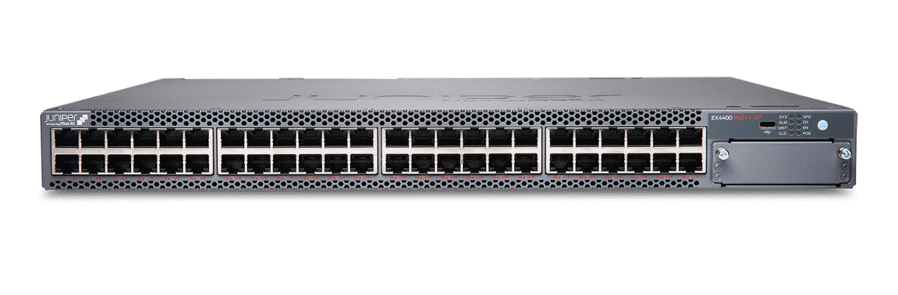Juniper EX4400-48XP上面＆正面ビュー画像