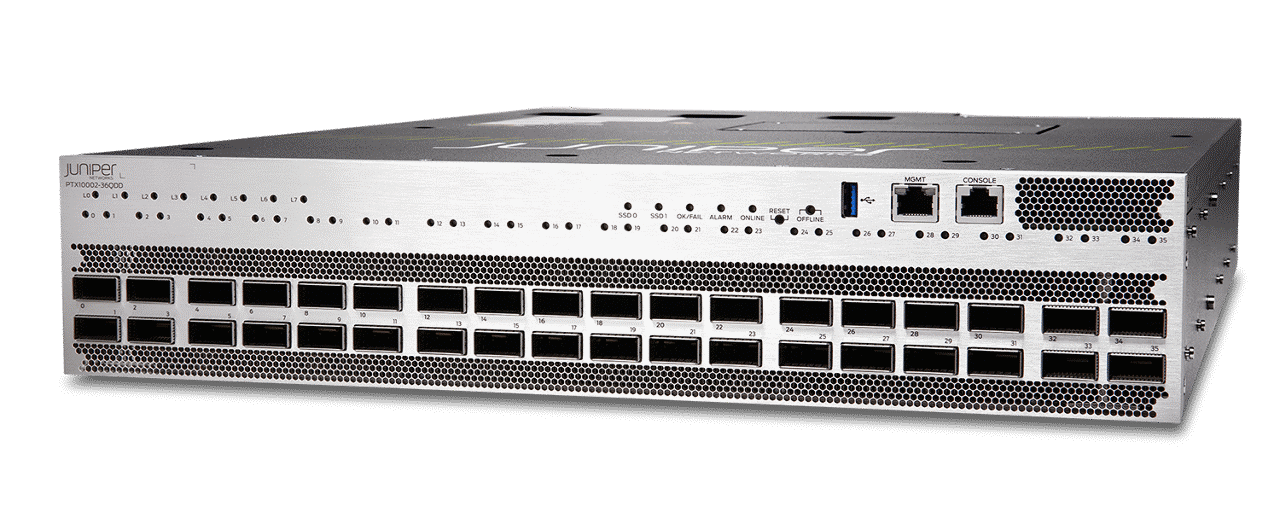 Left View of PTX10002-36QDD Router