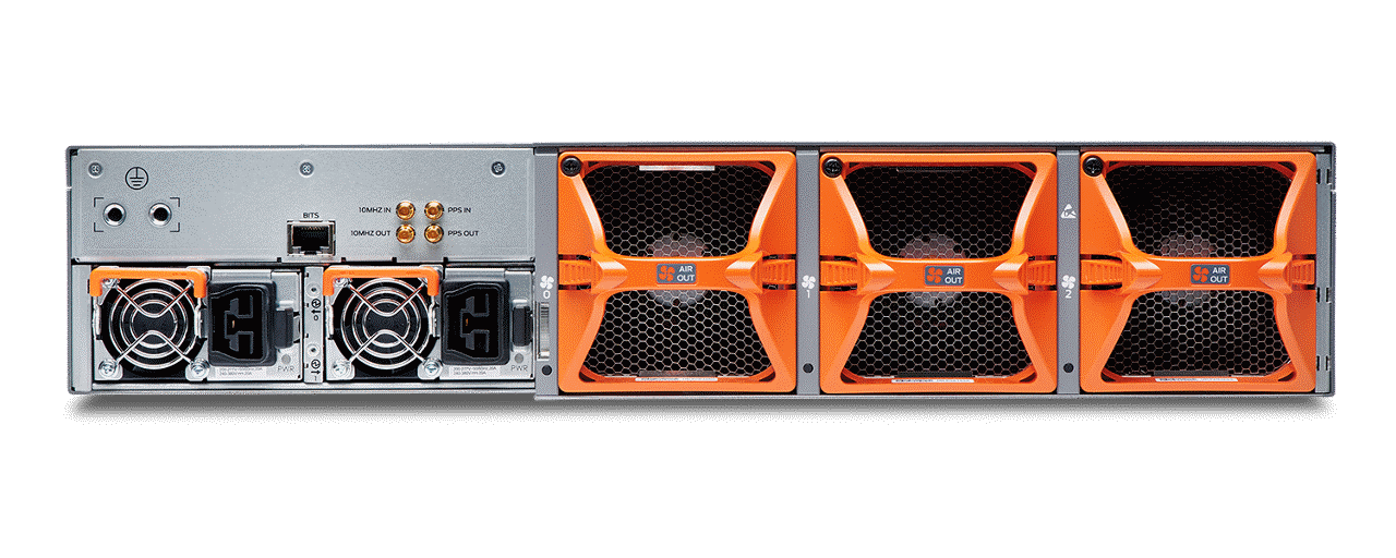 Rear View of PTX10002-36QDD Router