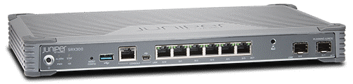 Front view of SRX series firewall