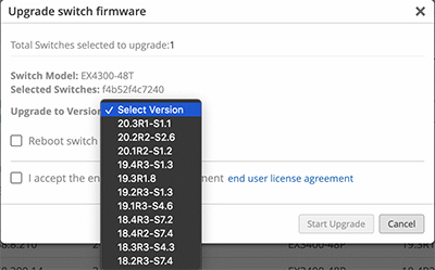Upgrade Switch Firmware 1